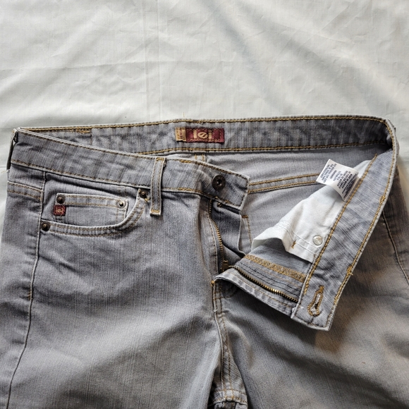 Vintage L.E.I. Women's Blue Jeans Dungarees Pants Size 11 Light Wash Great Cond. - Picture 4 of 11